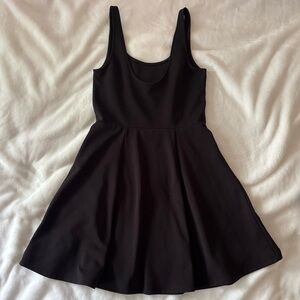 H&M Black Sleeveless A-Line Mini Dress